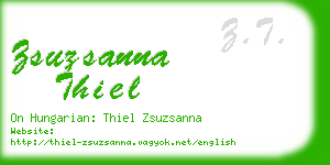 zsuzsanna thiel business card